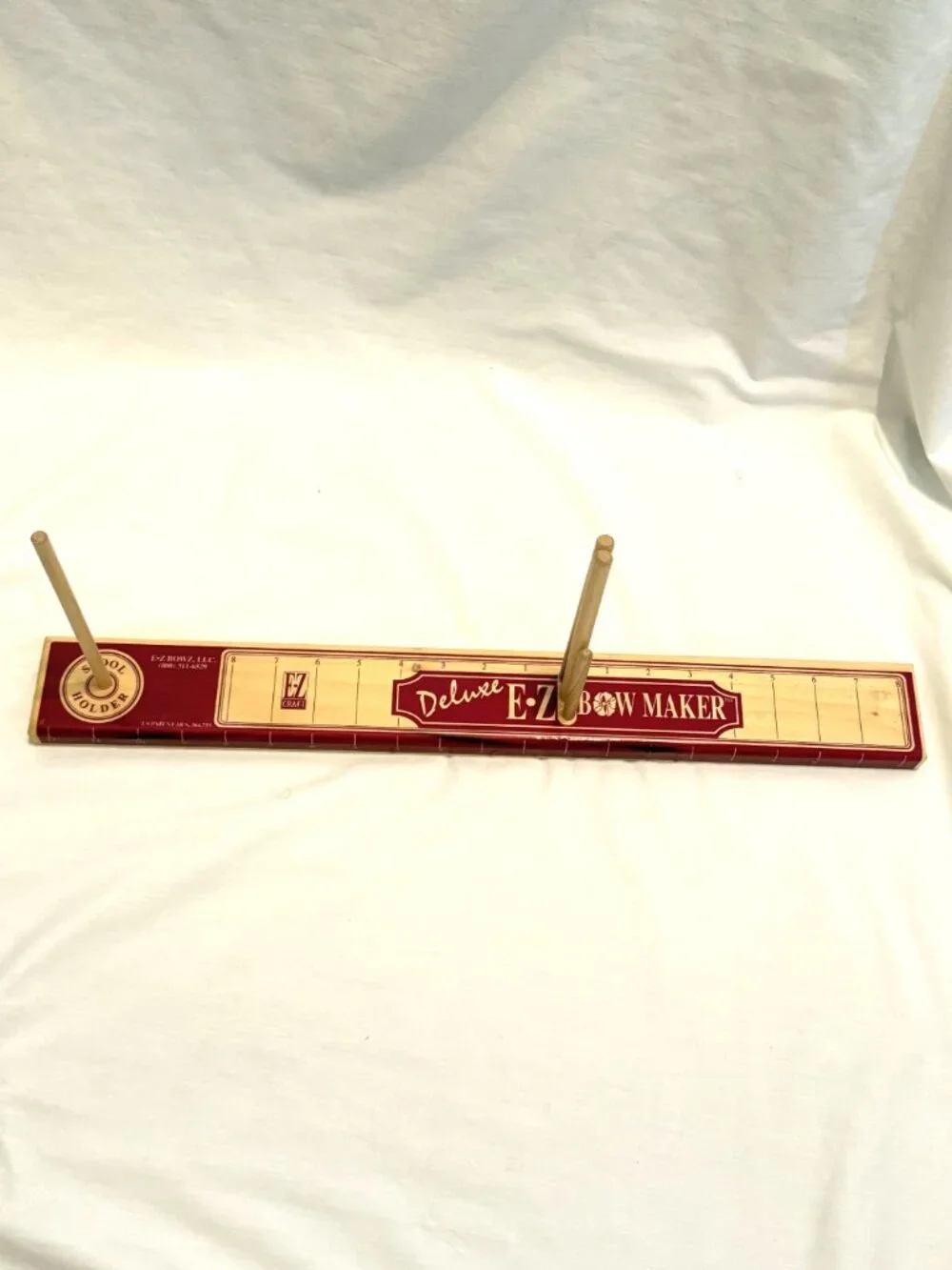 Deluxe EZ Bow Maker w/ Ribbon Spool Holder Cottagecore Vintage Christmas